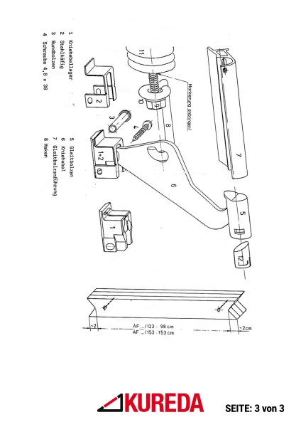 Braas-Atelier Gleitbolzen Set / NEUE GENERATION