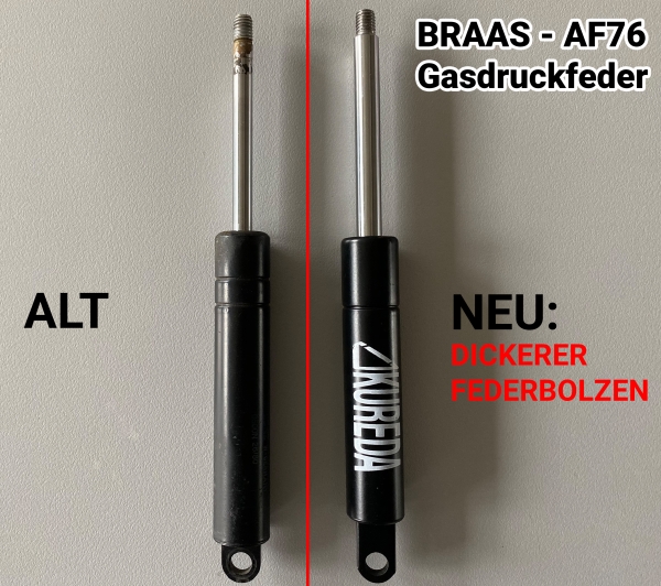 Braas-Atelier Dachfenster AF76 Gasdruckfeder über 1m² Fenstergröße / NEUE GENERATION