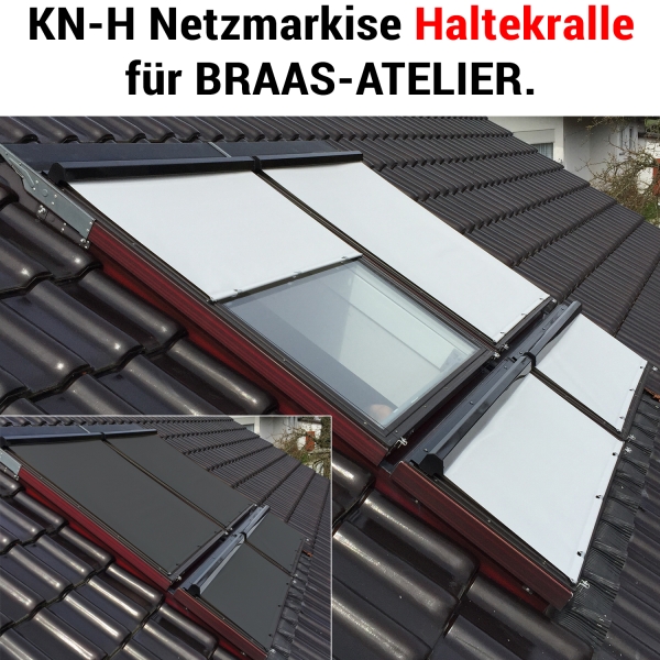 Netzmarkise Haltekralle für Braas-Atelier - KN-H