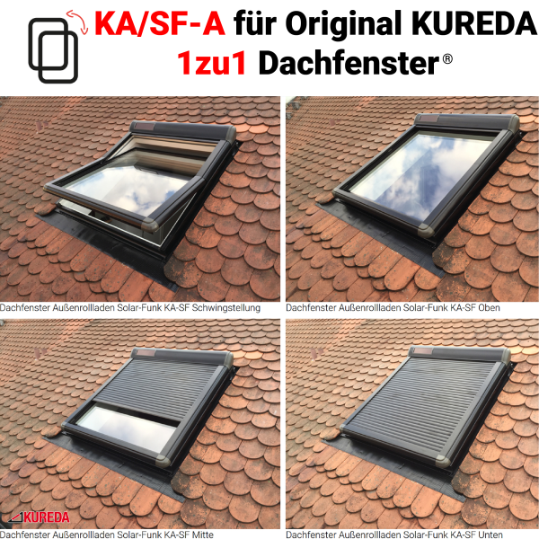 Außenrolladen Solar-Funk für 1zu1 Alte Roto410er (KA-SF-A)
