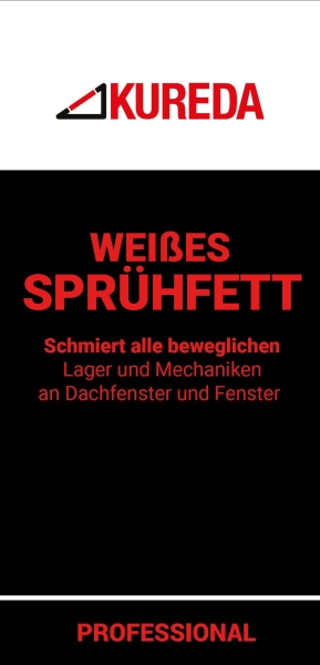 DACHFENSTER WEIßES SPRÜHFETT - PROFESSIONAL